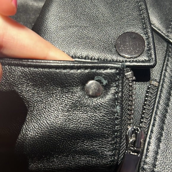 100% real lamb leather bicker jacket - Picture 10 of 10